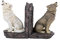 Pacific Giftware PT Lot de Serre-Livres décoratifs en résine Motif Loups hurlants