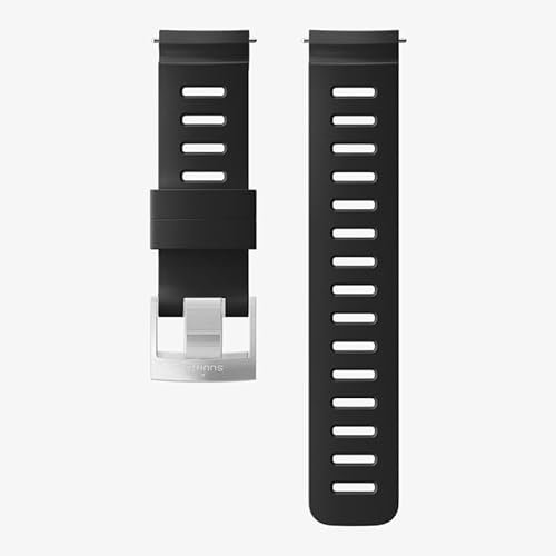 SUUNTO 24 Div1 Correa de silicona negro/acero M