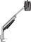 Novus CLU II C Monitorarm, Höheres Profil für größere Monitore, Gasfederbewegung, schnelle Installation, 3-in-1 Tischhalterung Silber