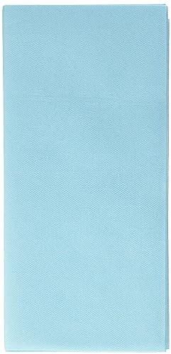 Alvotex CHIC Airlaid 50 Servietten, 1/8 Falten Stoffähnlich, hochwertige Einwegserviette, 39x40cm, Mint Blau