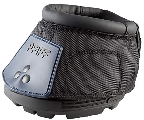 PFIFF 102855 Pferde Hufschuh Behandlungsschuh, 1 Stück, Schwarz-Blau Gr. 10