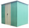 Panana Metal 6X4 Steel Sheds Outdoor Garden Tools Storage Shed（No Base) (6x4')