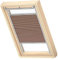 VELUX Original Wabenplissee, P06, Muskat, mit Grauer Führungsschiene