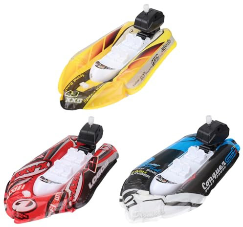 STOBOK 3 unids juguete de baño viento barco bebé baño juguetes yate barco baño agua juguete regalo de cumpleaños para piscina playas y bañeras