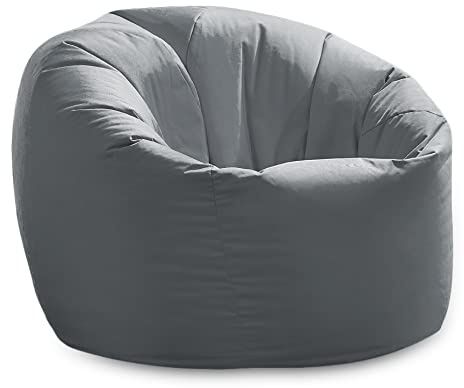 Beautiful Beanbags - Water-Resistant Beanbag Chair - Grey | Ideal for Garden Seating, Suitable for Indoor and Outdoor Use