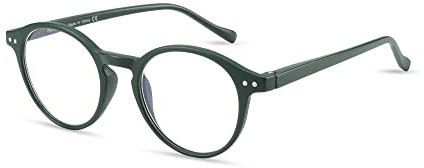 ZENOTTIC Blaue Licht Blockieren Lesebrille, Anti Schwindlig Glasses Damen und Herren Leicht Rundrahmen Retro Brillen0.0 1.0 1.5 2.0 2.5 3.0