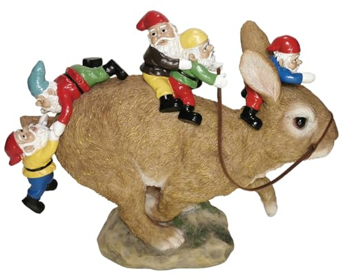 Sunthus Gartenzwerge Dekorationen für Hof Hase Statue Lustige Outdoor-Dekoration Kaninchen