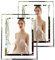 Lot de 2 cadres photo scintillants en cristal argenté brillant - Affichage horizontal et vertical - Avec verre haute définition - Convient pour la maison, le bureau et les mariages
