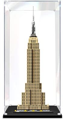 Acryl Vitrine Für Lego 21046 Empire State Building, Schaukasten Aus Acryl, Staubdichte Vitrine Für Modelle Sammlerstücke, 25X20x60cm, 2Mm, 3Mm 3MM