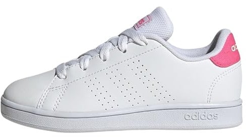 adidas Advantage Lifestyle Court Lace Shoes, Scarpe da Tennis, Cloud White/Pulse Magenta/Quartz, 38 2/3 EU