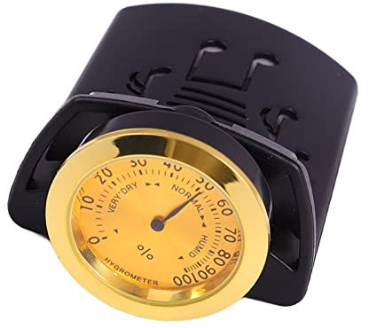 Hygrometer für Akustikgitarren-Luftbefeuchter, 2 in 1 Gitarren-Luftbefeuchter mit Genauigkeitsanzeige Nadel-Hygrometer für Gitarre, Etx