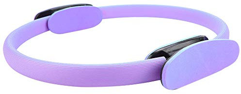 Drfeify 4 Farben Pilates Ring Circle, Dual Grip Fitness Ring Magic Circle Pilates Ring Heimtrainingsgerät Zur Straffung der Inneren und äußeren Oberschenkel (Lila)