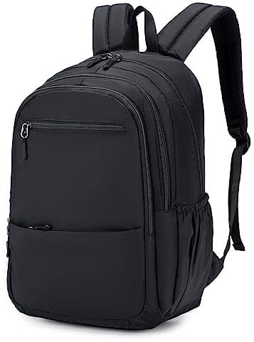 BAGZY Reiserucksack Rucksack Handgepäck 40x20x25 Ryanair Laptoptasche 15.6 Zoll Klein Rucksack Leicht Kabinentasche Daypack Reisetasche für Arbeiten College [Schwarz]