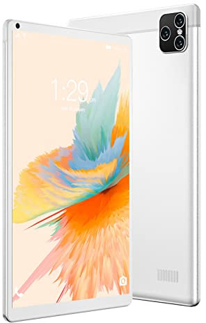 ASHATA Tableta para Niños de 8 Pulgadas, Tableta Portátil, 2G RAM 32G ROM 5G WiFi Llamada de Banda Dual Tablet PC para 10 Enchufe de la UE Trabajo, Estudio, Escritura, Pintura (Enchufe
