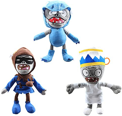 Laruokivi 3 Stück Eierschieber Wichtel & Bandit Zombie & Mummy Zombie Plüschtiere Spielfiguren Stoffpuppe 30,5 cm