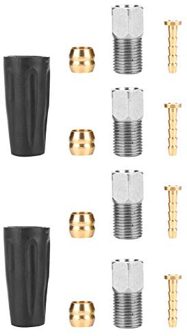 MUNEFE BIKE Brake Attachment rt Kit, Disc Brake Line Hose Attachment Screw Bleeder Kit, rt Brake Repair for Mountain Bikes