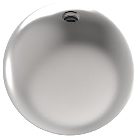 Sellon24® Edelstahl Hohlkugel ∅60 mm inkl. M8 Gewinde Kugel Endkappe Zierkugel Knopf Edelstahlkugel Stab als Zierelemente für Geländer Zaun Treppengeländer Stabkugel V2A 0220-060