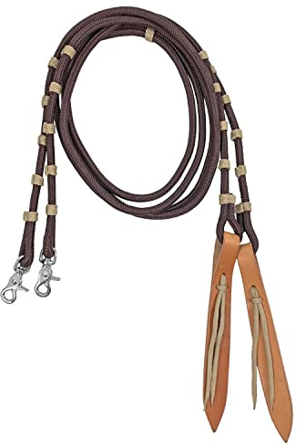 Lakota - Zügel Western Nylon mit Lederklappe