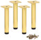 Btowin VCF Lot de 4 pieds de meubles en métal réglables de 10 cm, pour armoire, table, canapé, chaise, bureau, placard de cuisine, BN:1207232-02-10/a57