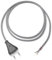 Lightstock Textilkabel-Lampenzuleitung (H03VV-F 2x0,75mm²) mit Eurotecker, Schwarz-Weiß, 5 Meter