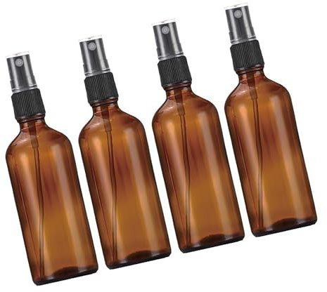 CHAMEEN Pharmacist Spray Bottles Brown Glass Portable Atomiser Bottle Suitable for Travel Business Travel Skin Care Portable