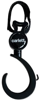 Carlett - Haken für Einkaufswagen | Verstellbarer Klettverschluss | Kompatibel mit Allen Griffen | Praktisch zum Aufhängen von Taschen und Gegenständen | Hergestellt aus langlebigen Materialien