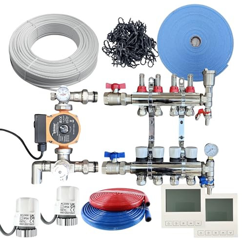 Wärmer System 45-50Sqm Water Underfloor Heating Kit 2 Room