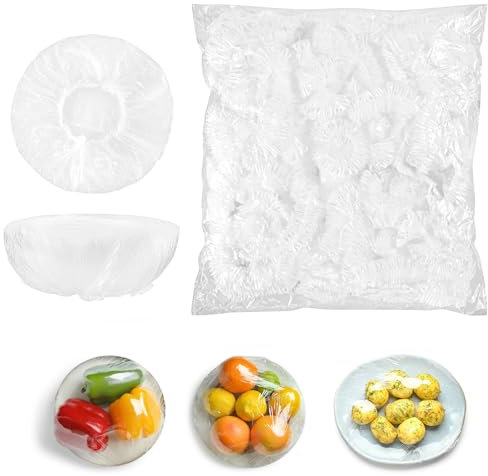 100pcs Food Covers Plastic Stretch Thickened Transparent Dust Cover With Elastic Disposable Food Cover Fresh Keeping Bags Stretch Covers For Bowls Kitchen Wrap Seal Bags For Food Bowls Plate
