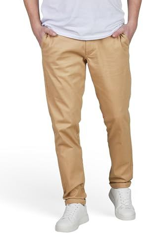 JACK & JONES Chino Hose Herren lang Stretch Slim Fit James JJMITCH Stoffhose Einfarbig