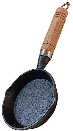 PHENOFICE Bratpfanne Kleiner Pfanne Aus Eisen 16cm Für Camping Outdoor Haushalt Kochen Braten Eier Pfannkuchen