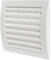 Repa Market White Adjustable Ventilation Grill - Louvered Air Vent Covers for Walls, Ceiling Outside and Inside - 153 x 148 mm / 6 x 5.82 Inch - Bathroom Ventilation Cover with Mesh Screen