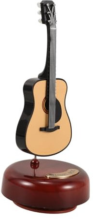 IMIKEYA Gitarren Aufziehbar aus Abs, Dekorativ, Spieluhr für Zuhause