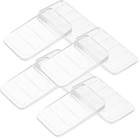 QUMIIRITY 8Stücke Teiliges Möbelkeil für Tischstabilisatoren Transparente Nivellierkeile für Restaurants Trockenbau und Kabinettsstufen Einstellbare Möbelunterlagen zur Stabilisierung