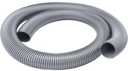 Staubsaugerschlauch, Gewindeschlauch, Staubsaugerzubehör, 50 mm Innendurchmesser, Kunststoff, Biegbar, für Haushaltsreinigung, Werkstattstaubsammlung, Garagenreinigung und mehr, Grau, 1 Stück(4m)