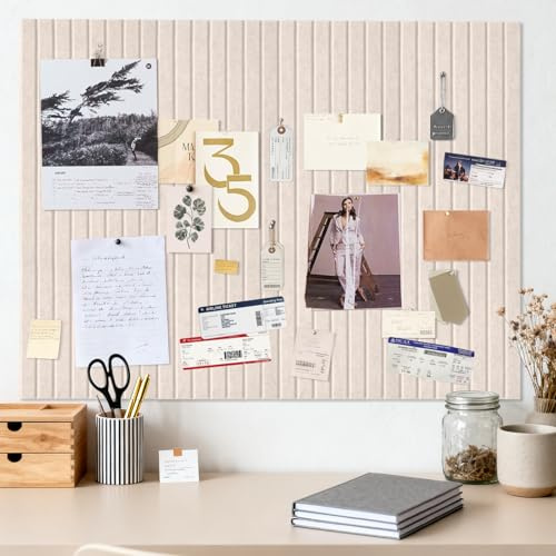 Pinnwand Filz 60 x 40cm, Filz Pinnwand selbstklebend fotowand | korkplatte filzpinnwand pinnwände korkwand vision board memoboard pegboard bilderwand notiztafel für Büro, kinderzimmer