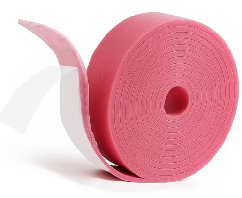 Randdämmstreifen Selbstklebend,Randdämmstreifen,Dämmband,Edge Insulation Strip für Estrich, für Schallschutz, Fußbodenheizung und Wärmedämmung,50 mm x 5 mm x 10 m
