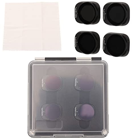 Ningyiyan Drohnen -Objektivkit für Mini 3 Pro, ND -Filterset, 4pcs, optisches Glas, schwarzer mattem Rahmen, Licht einstellbar