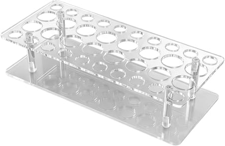 Parfüm-Organizer, vertikales Stand-Design, 26 x 11,5 x 5 cm, Duftöl-Aufbewahrungsbox, 36 Fächer, transparenter Acryl-Parfüm-Organizer, mit 16 großen und 20 kleinen Schlitzen, für Waschtisch