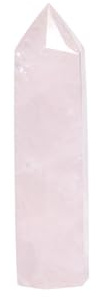 Rose Quartz Crystal Tower, Polished Gemstone Point Wand, Stone Obelisk for, Home Décor, Multiple Sizes