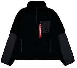 ALPHA INDUSTRIES Herren Sherpa Zip- Jacke (1er Pack)