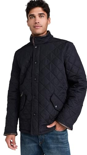 Barbour Herren Powell Steppjacke, Navy