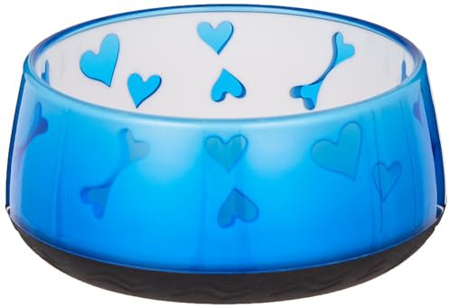 All For Paws Lifestyle Dog Love Bowl, Medium, Blue, 4.38 kg