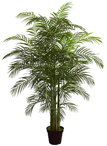 Nearly Natural 6.5ft Artificial Areca Palm Tree, UV Resistant (Indoor/Outdoor)