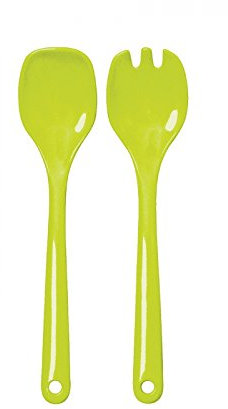 WACA 0235 Salatbesteck Küchenhelfer Mehrwegartikel 305 mm, Farbe:apfelgrün