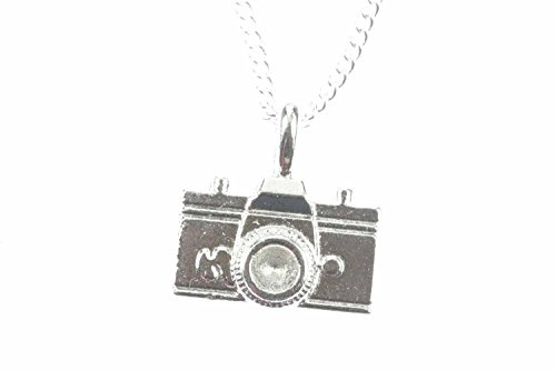 Miniblings Catena Fotocamera Collana 45 cm Telecamera Fotografo Foto Photo Fotografico - Silver Chain Link - Gioielli Fatto a Mano