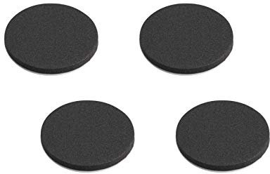 Metafranc Cuscinetti antiscivolo Ø 40 mm – autoadesivi – Nero – 4 pezzi – Assorbenti – Antiscivolo per mobili e oggetti/EVA Pad nel set/gommini in gomma/antiscivolo buffer/646066