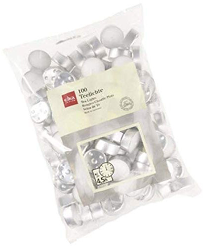 Eika 86360900 Teelichter 100er Beutel weiß