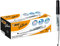 BIC Velleda 1741 Feutres pour Tableau Blanc Effaçables à Sec, Pointe Conique Moyenne - Noir, Boîte de 12