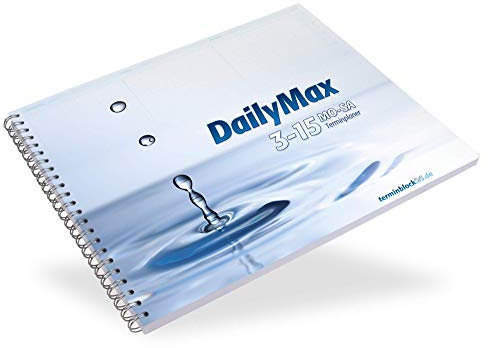 DailyMax 3/15 Terminplaner Praxisplaner - 3 Spalten pro Tag, 7-20 Uhr im 15-Minuten-Takt, Montag-Samstag, Wochenplaner für Praxis, Studio, Salon und Klinik …