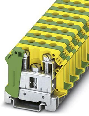 Phoenix Contact UTI 35-PE DIN-Schienen Reihenklemme Einfach Grün, Gelb / 125A, Packung a 50 Stück